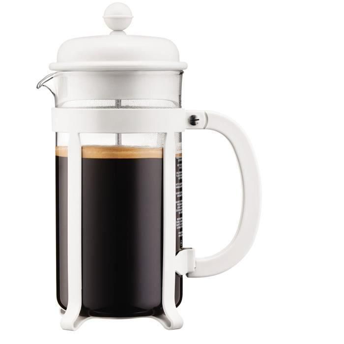 Bodum 1908-913 Cafetera de prensa francesa JAVA Blanca 1 L Bodum 1908-913 Cafetera de prensa francesa JAVA Blanca 1 L