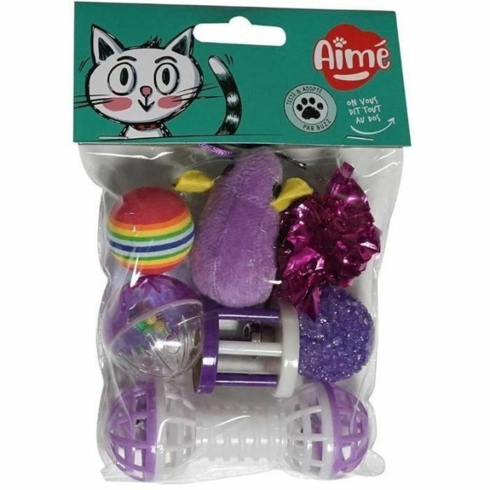 Juguete para gatos Aimé Multicolor 7 Piezas 0 Juguete para gatos Aimé Multicolor 7 Piezas 0
