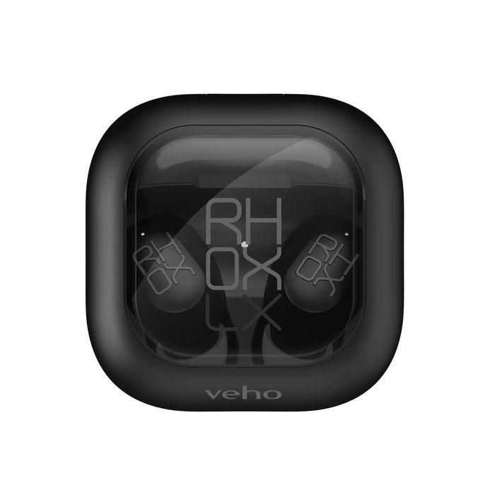 Veho The RHOX LX true wireless earphones are compact yet have an immersive sound experience. The high performance battery life means the RHOX LX are perfect for all indoor & outdoor environments. Complete with a travel case that charges the RHOX LX earpho Veho The RHOX LX true wireless earphones are compact yet have an immersive sound experience. The high performance battery life means the RHOX LX are perfect for all indoor & outdoor environments. Complete with a travel case that charges the RHOX LX earpho