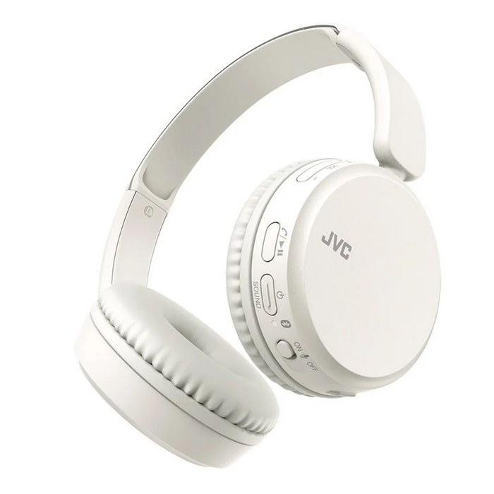JVC HA-S36W-W-U Auriculares Inalámbricos On-Ear con Micrófono Bluetooth 5.2 Multipunto 35h Batería Graves Profundos Plegables Blancos