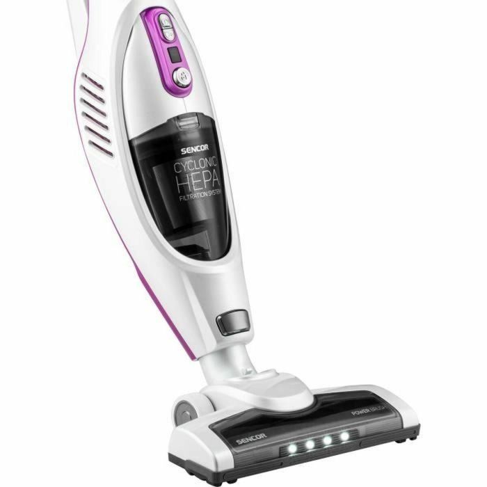 Aspirador escoba inalámbrico 2 en 1 - SENCOR - SVC 7814VT - 110 W - 76 dB - 0,5 L - Blanco / Morado 1 Aspirador escoba inalámbrico 2 en 1 - SENCOR - SVC 7814VT - 110 W - 76 dB - 0,5 L - Blanco / Morado 1