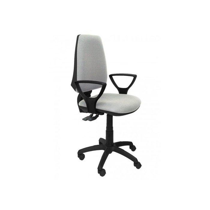 Silla Piqueras Y Crespo Elche S Brazos Fijos Mecanismo Sincro De Doble Maneta Gran Confortabilidad Regulable En Altura Ruedas De Nylon Asiento Y Respaldo Tapizado Bali Gris Claro