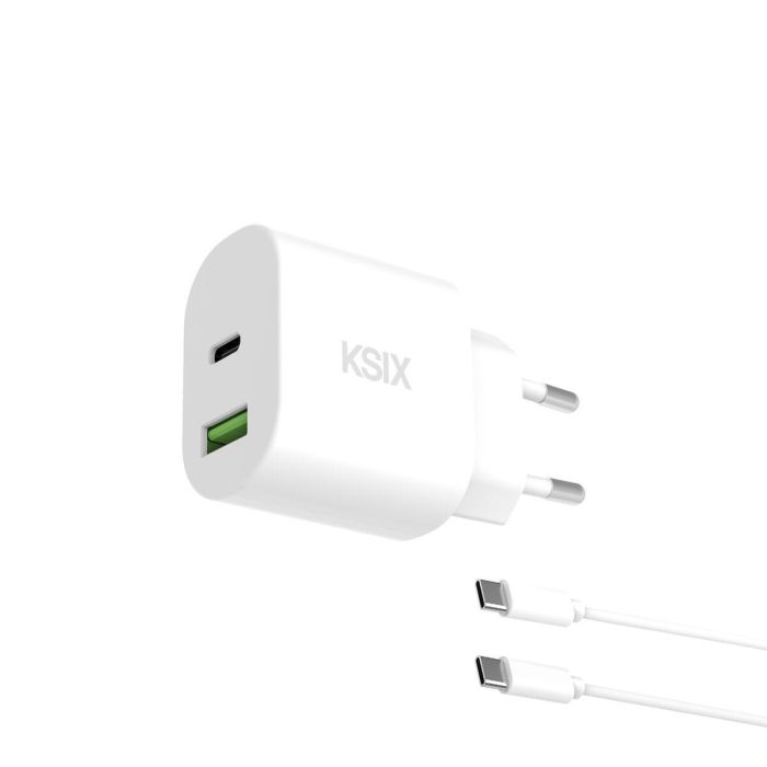 Cargador de Pared KSIX Blanco 30 W 0 Cargador de Pared KSIX Blanco 30 W 0