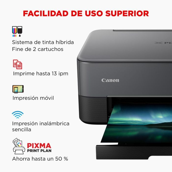Canon PIXMA TS5350i Multifunción WiFi Dúplex Negro Impresora, Copiadora, Escáner, Ref: 4462C086 5