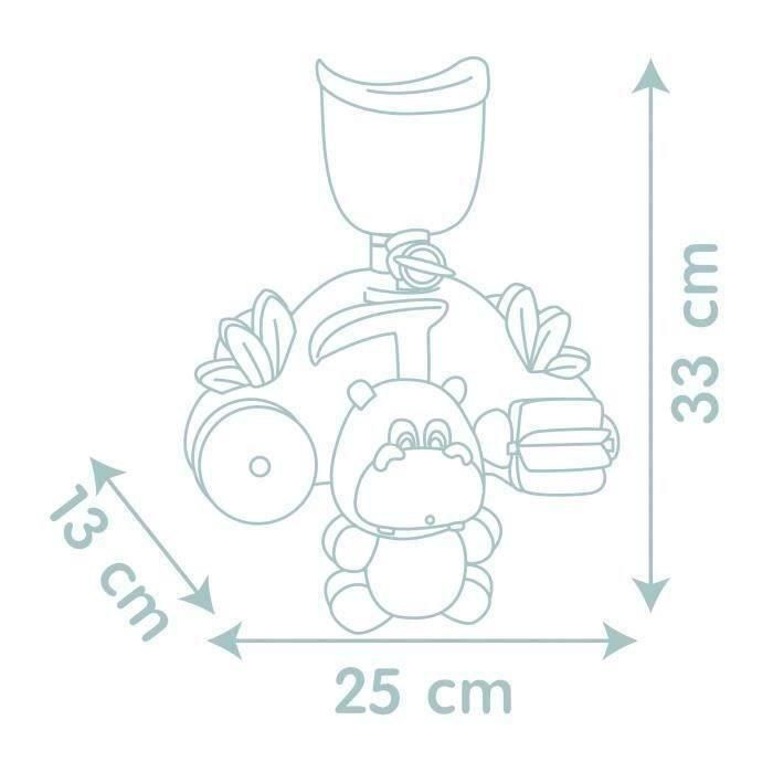Smoby Juguete de baño Little Smoby Hippo - Tobogán y ruedas para bebé de 18 meses - Azul y verde 5 Smoby Juguete de baño Little Smoby Hippo - Tobogán y ruedas para bebé de 18 meses - Azul y verde 5