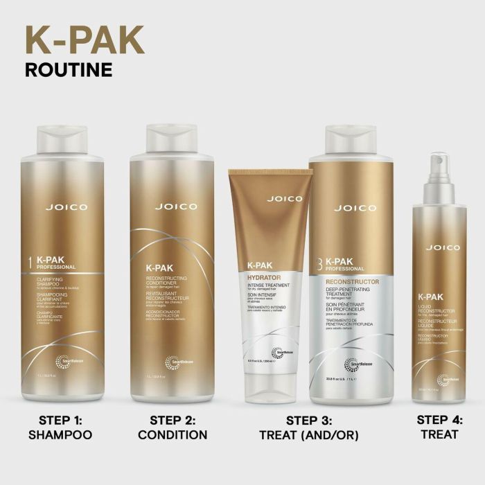 Joico K-PAK clarifying shampoo Champú Purificante Brillo para Limpieza Profunda 1000 ml 1