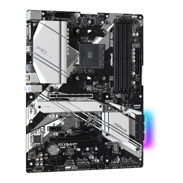 ASRock Pro4 AMD B550 AM4 ATX Motherboard con VGA/HDMI, DDR4 3 ASRock Pro4 AMD B550 AM4 ATX Motherboard con VGA/HDMI, DDR4 3