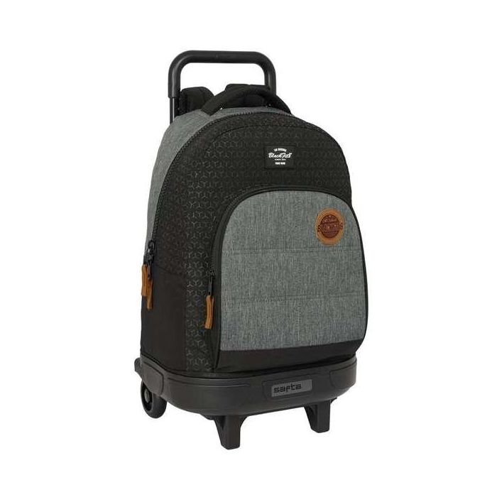 Mochila Escolar con Ruedas BlackFit8 Old school Negro Gris 33 x 45 x 22 cm 0 Mochila Escolar con Ruedas BlackFit8 Old school Negro Gris 33 x 45 x 22 cm 0