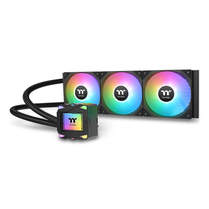Thermaltake LA360 ARGB Kit de refrigeración líquida para placa base de 12 cm, negro
