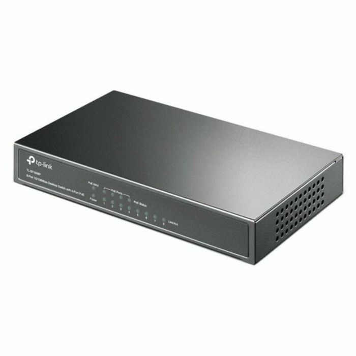 TP-Link SF1008P Switch PoE No Administrado de 8 Puertos Fast Ethernet (10/100) Montaje de Pared