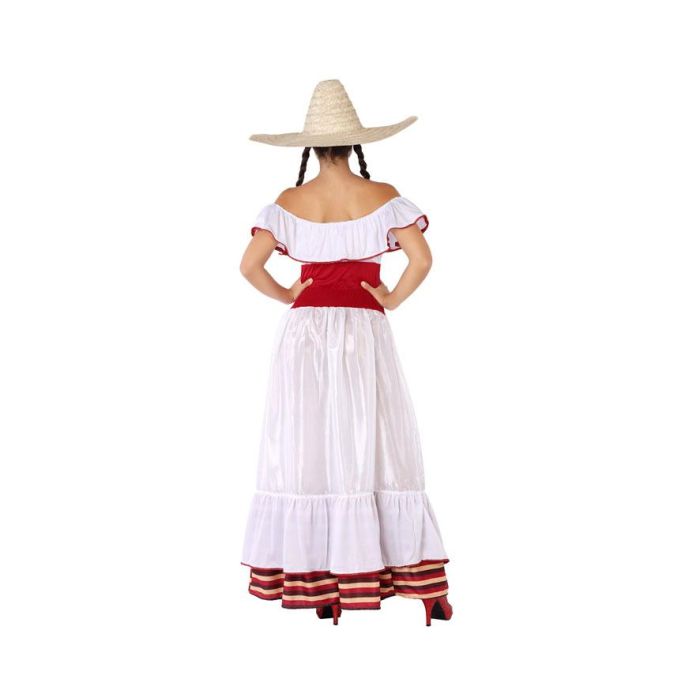 Disfraz Mejicana Vestido Blanco Adulto XL 2 Disfraz Mejicana Vestido Blanco Adulto XL 2