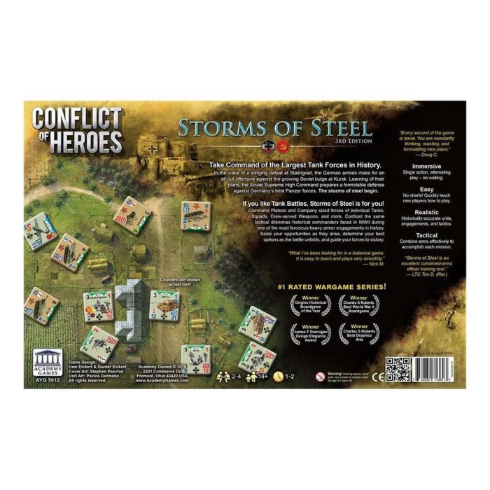 Juego Mesa Conflict Of Heroes Storms 2 Juego Mesa Conflict Of Heroes Storms 2