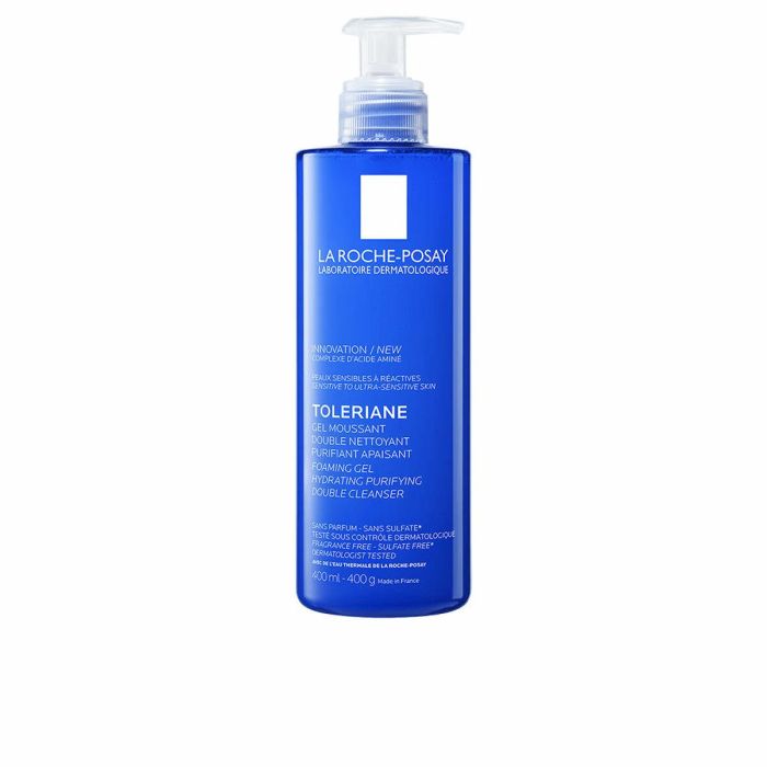 La Roche Posay TOLERIANE Gel Espumoso Doble Limpiador Facial Piel Sensible y Seca Hipoalergénico No Comedogénico 400 ml La Roche Posay TOLERIANE Gel Espumoso Doble Limpiador Facial Piel Sensible y Seca Hipoalergénico No Comedogénico 400 ml