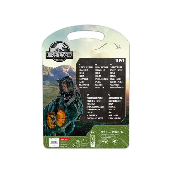 Safta Set Escritura Jurassic World 27x37,5x3 cm Edad Mínima Recomendada 3 Años 1