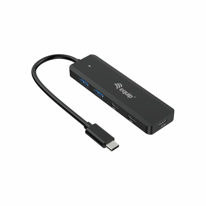 Equip Hub USB-C 3.2 Gen1 2xUSB-C 2xUSB-A Conector Alimentacion USB-C 5V/2A