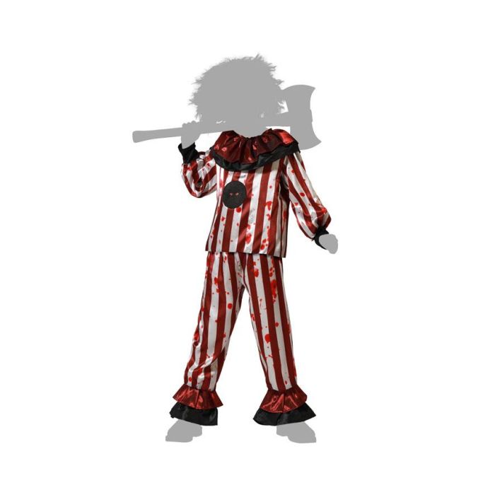 Disfraz Payaso Rojo Asesino Halloween para Niño 7-9 Años - Camiseta y Pantalón Terror Circo Maldito 4