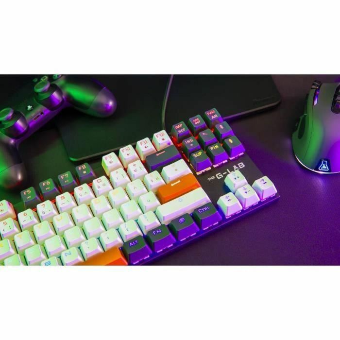 Teclado Gaming - THE G-LAB - KEYZ-MERCURY-C/FR - Mecánico - TKL - 3 colores Blanco+Negro+NaranjaFR 3