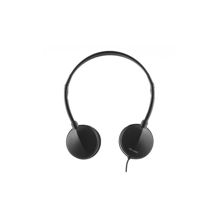 Elbe AU-789-CC Auricular Diadema Ultraligero Negro Cable 1,2M Sonido Claro y Natural 1