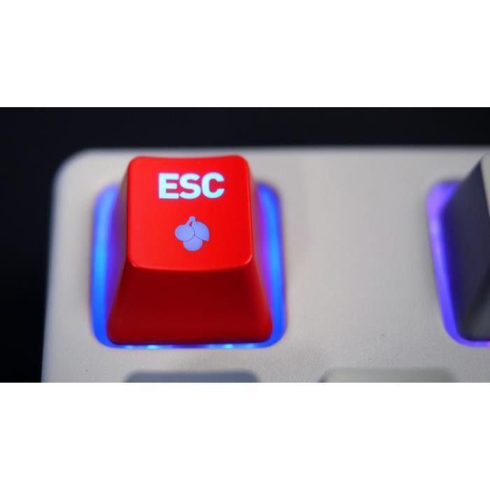Cherry - Teclado mecánico para juegos XTRFY K4V2 RGB TKL RETRO - Iluminación RGB - Negro - MX2A Rojo 1 Cherry - Teclado mecánico para juegos XTRFY K4V2 RGB TKL RETRO - Iluminación RGB - Negro - MX2A Rojo 1