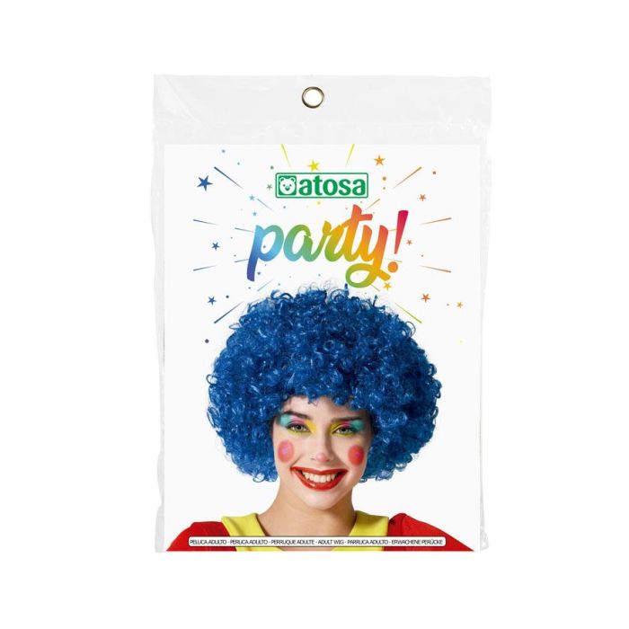 Peluca Payaso Azul 1