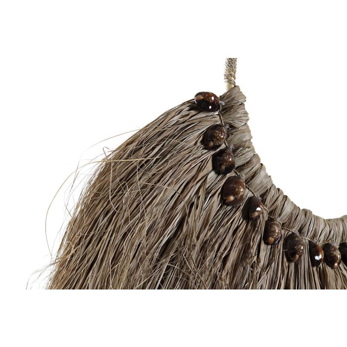 DKD Home Decor Decoración de Pared Natural Fibra y Conchas 75 x 3 x 62 cm 1
