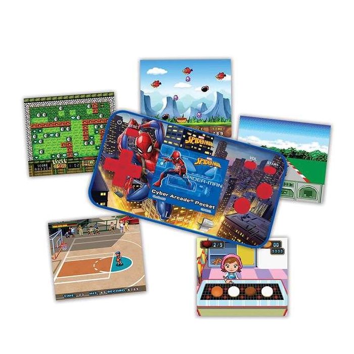 Consola de bolsillo spiderman pantalla 1.8'' con 150 juegos incluidos.10 con spiderman 14x13x3.50 cm - modelos surtidos 4 Consola de bolsillo spiderman pantalla 1.8'' con 150 juegos incluidos.10 con spiderman 14x13x3.50 cm - modelos surtidos 4