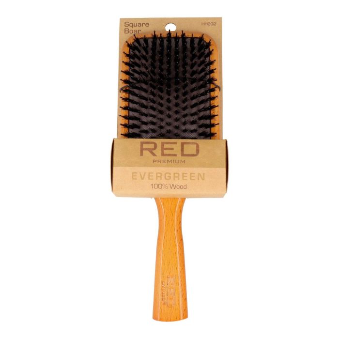 Red Kiss Paddle de madera de haya con cerdas naturales