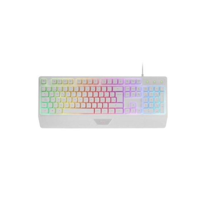 Teclado Gaming SemiMecánico Mars Gaming MK124/ Blanco Teclado Gaming SemiMecánico Mars Gaming MK124/ Blanco