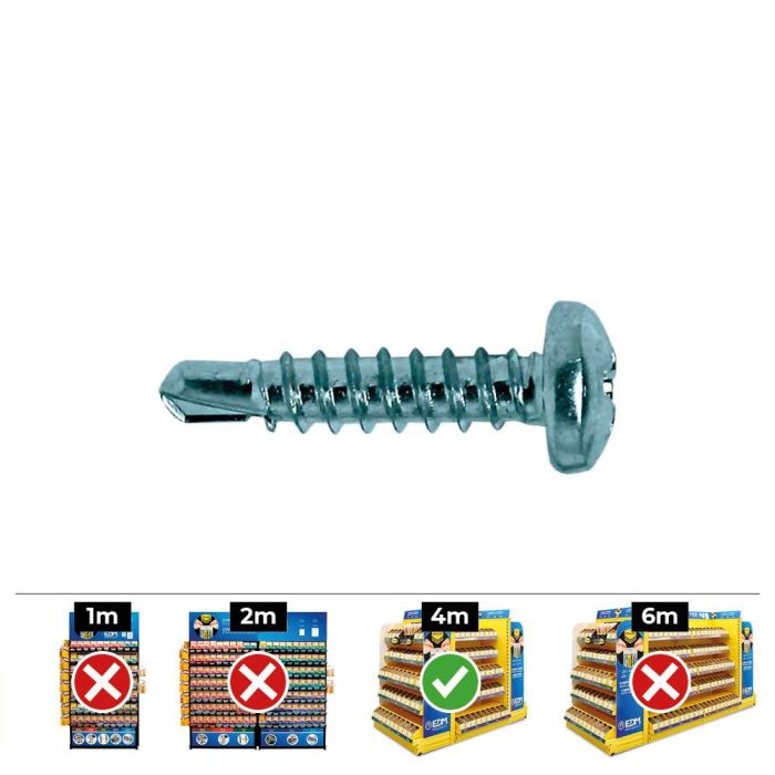 Celo Tornillo punta broca acero zincado 250 unid. Ø5,5x25mm Din 7504n para aluminio, herrajes y chapa 0 Celo Tornillo punta broca acero zincado 250 unid. Ø5,5x25mm Din 7504n para aluminio, herrajes y chapa 0