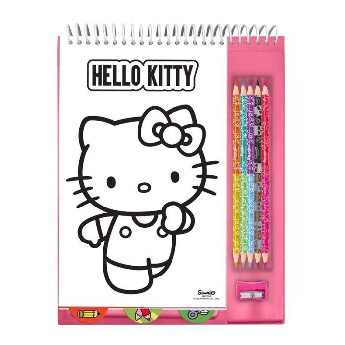 Set colorear lapices Hello Kitty 1 Set colorear lapices Hello Kitty 1