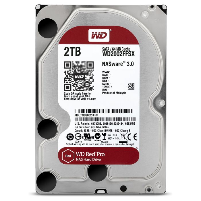 Western Digital WD2002FFSX Red Pro NAS 2TB 7200RPM 64MB Unidad de Disco Duro 3