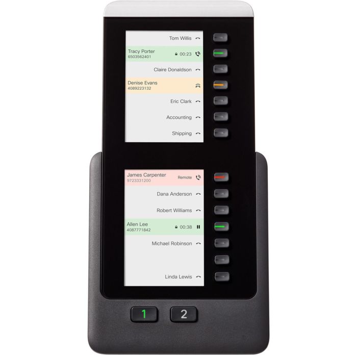 Cisco CP-8800-A-KEM= AUDIO KEM para teléfonos Cisco 8851/61, Negro, 28 botones