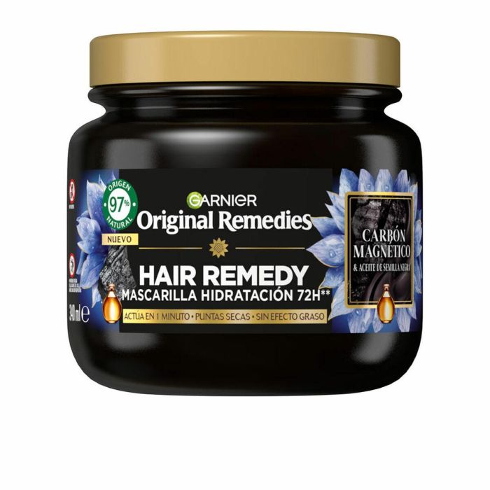 Garnier Mascarilla Desenredante de Carbón Magnético - Hidratación Profunda, 340 ml Garnier Mascarilla Desenredante de Carbón Magnético - Hidratación Profunda, 340 ml