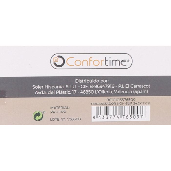 Organizador Non-Slip 24.5x17 cm Confortime (24 Unidades) 6 Organizador Non-Slip 24.5x17 cm Confortime (24 Unidades) 6