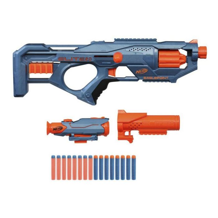 NERF Elite 2.0 Eaglepoint RD-8 Blaster, cañón de 8 dardos, mira y cañón desmontables, incluye 16 dardos 3 NERF Elite 2.0 Eaglepoint RD-8 Blaster, cañón de 8 dardos, mira y cañón desmontables, incluye 16 dardos 3