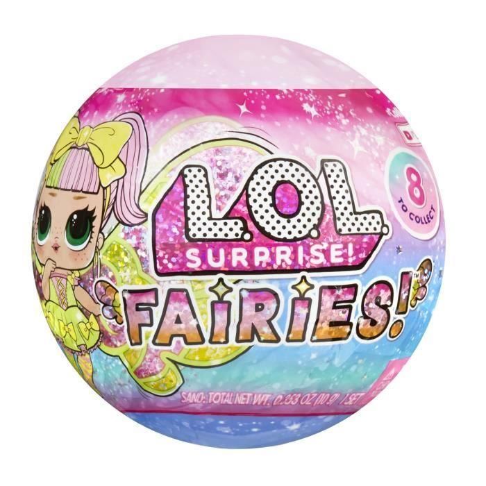 Bola sorpresa l.o.l. surprise fairy tots. diseña las alas de tu hada de 3 colores distintos. 9 cm - modelos surtidos 5