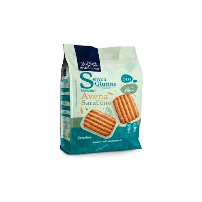 SOTTOLESTELLE Galleta Avena Integral Trigo Sarraceno Sin Gluten Bio 250 g