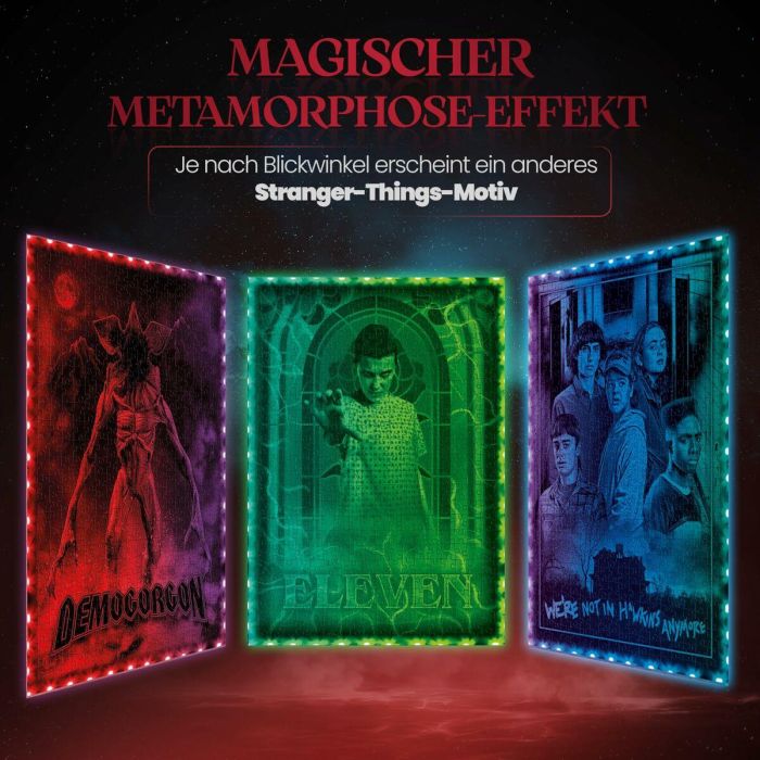Clementoni CLE8005125356119 Colección Morphing Stranger Things Marco de luz V3 10
