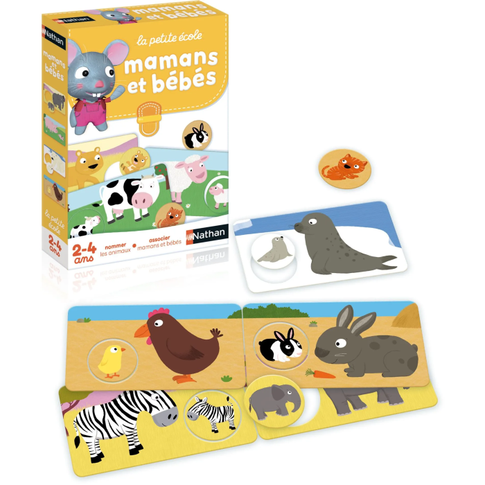 Nathan La Petite Ecole Juego de asociación Mamás y Bebés A partir de 3 años 1 Nathan La Petite Ecole Juego de asociación Mamás y Bebés A partir de 3 años 1