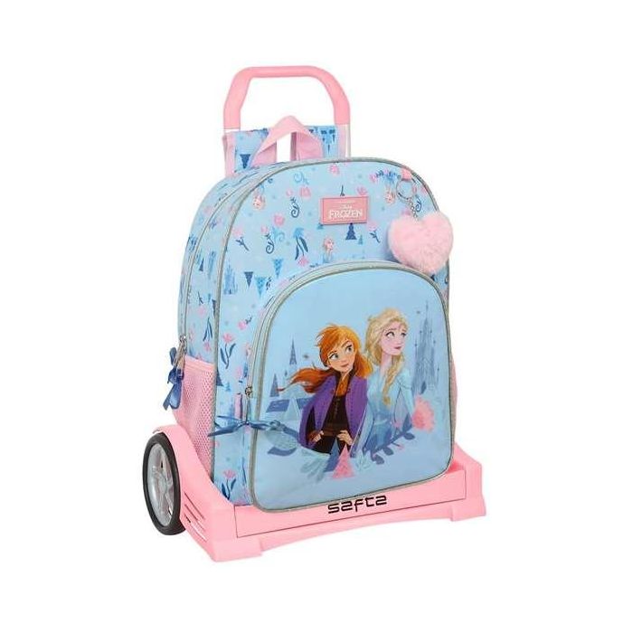 Safta Mochila Escolar con Carro Evolution Frozen "Ice Magic" 33x42x14cm