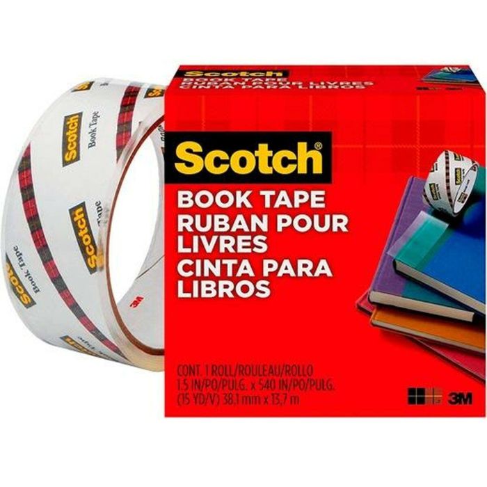 Cinta Adhesiva Scotch 38,1 mm x 13,7 m Transparente Polipropileno (12 Unidades) 1