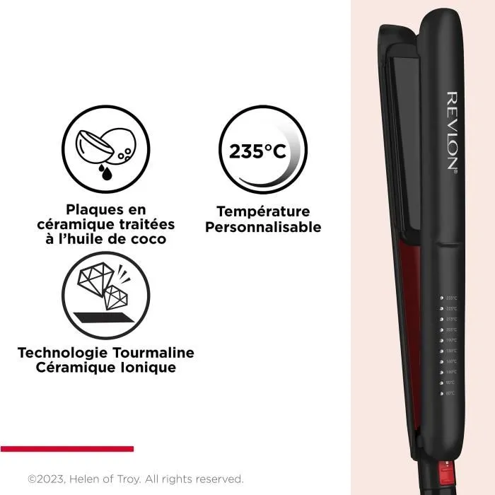 Revlon RVST2211 Smoothstay Plancha de Pelo 25mm Infundida en Aceite de Coco con Funda de Viaje 4