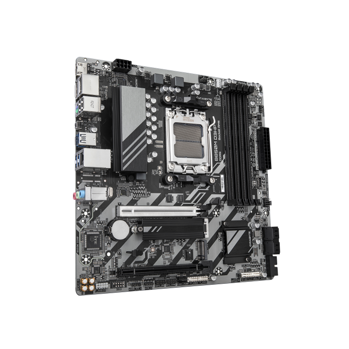 GIGABYTE B850M D3HP Placa Base AM5 para AMD Ryzen 7000/8000/9000, DDR5 hasta 8200MHz, PCIe 5.0, USB 3.2 Gen 2, LAN GbE - 9MB85MHP-00-G10 2 GIGABYTE B850M D3HP Placa Base AM5 para AMD Ryzen 7000/8000/9000, DDR5 hasta 8200MHz, PCIe 5.0, USB 3.2 Gen 2, LAN GbE - 9MB85MHP-00-G10 2