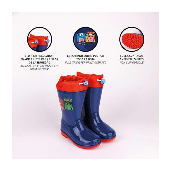 Botas de Agua Infantiles Marvel Azul 31 2 Botas de Agua Infantiles Marvel Azul 31 2