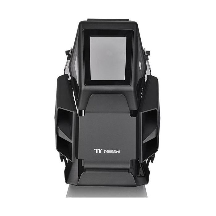 Thermaltake AH T200 Negro Torre Micro ATX, Mini-ITX, SPCC, Ventana Lateral de Vidrio Templado, Panel Frontal I/O USB 3.2 Gen 2 Type-C