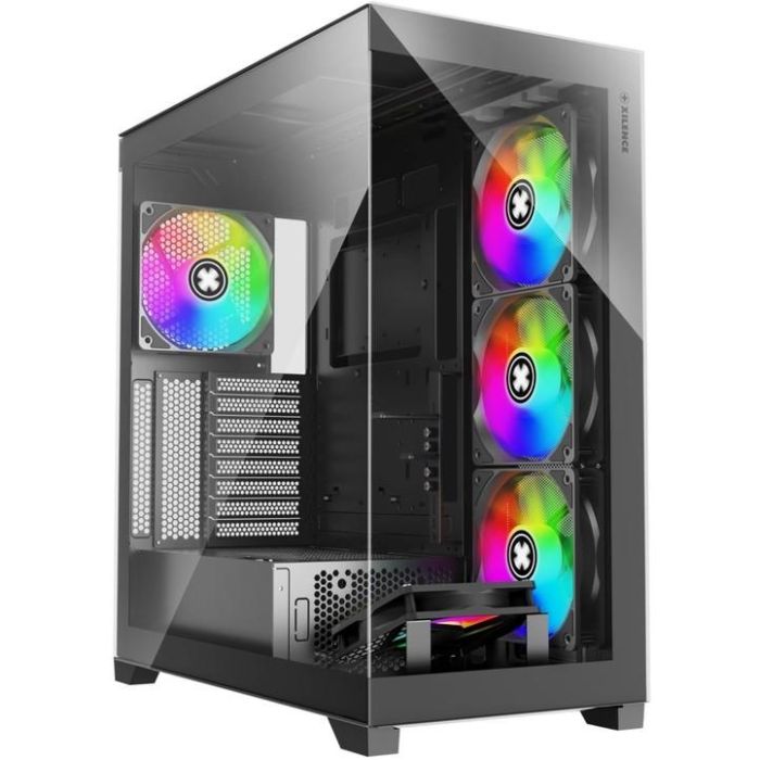 Xilence X818.ARGB Torre Midi Gleam Black ATX/micro ATX/Mini-ITX con ARGB, Ventana Lateral y Panel de Vidrio Templado 9
