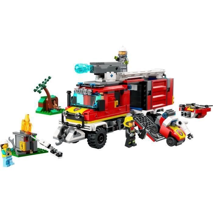 LEGO CITY 60374 El camión de intervención de los bomberos, juguete con drones modernos y figuras 1 LEGO CITY 60374 El camión de intervención de los bomberos, juguete con drones modernos y figuras 1