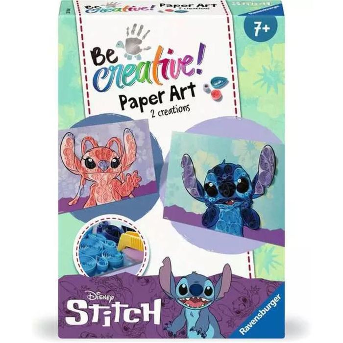 Ravensburger RAV4005556237500 Be Creative Quilling Stitch, Kit de Creación de Objetos y Cuadros, Papel de Colores, Ocio Creativo, Edad 7+