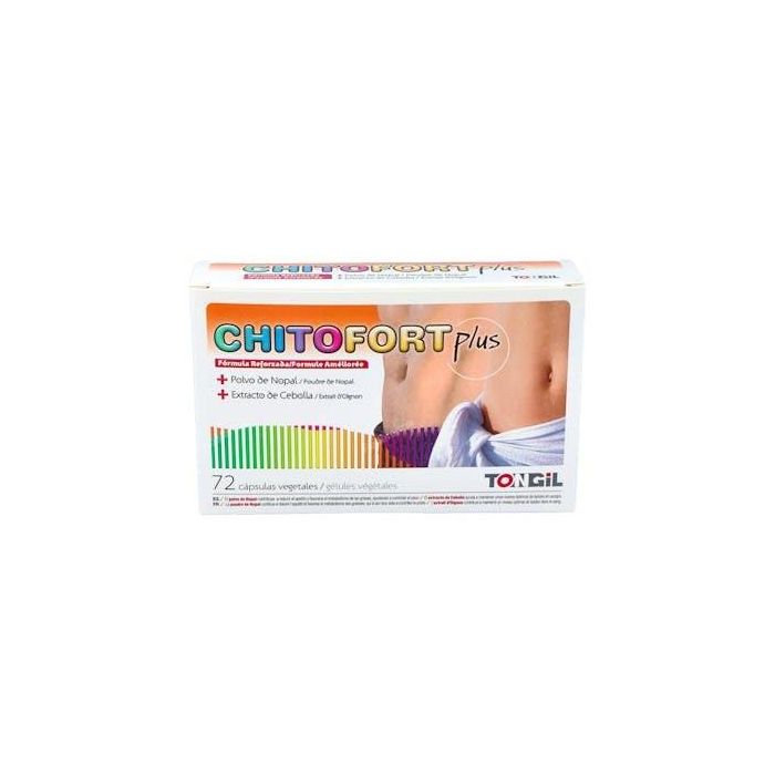 TONGIL Chitofort Plus Suplemento con Chitosán y Nopal para Control de Peso - 72 Cápsulas