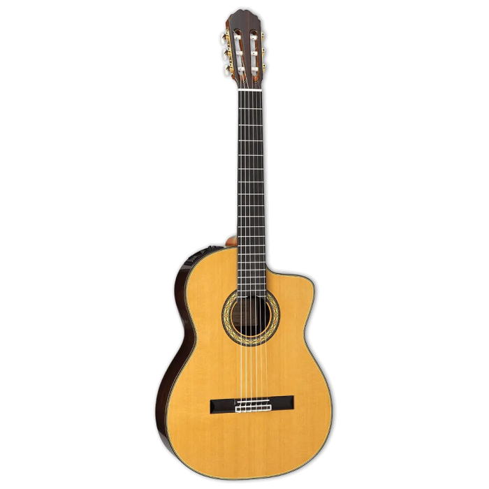 Takamine EH5 Guitarra Electroacústica Clásica Hirade Cutaway - Natural 4